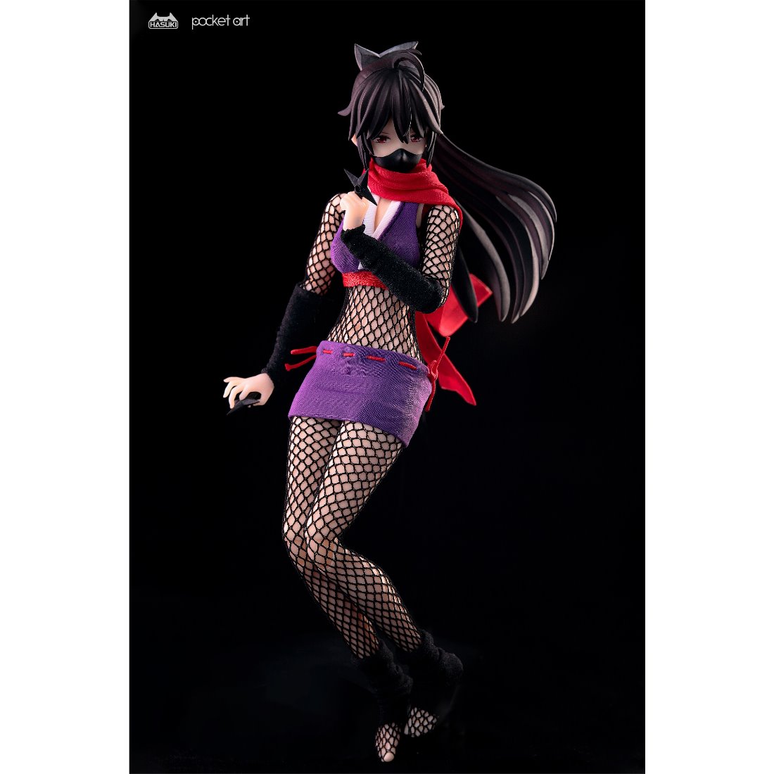 HASUKI 忍者 萩 HASUKI神猫跳动1/12 女忍者-萩Pocket Art female ninja - YouTube