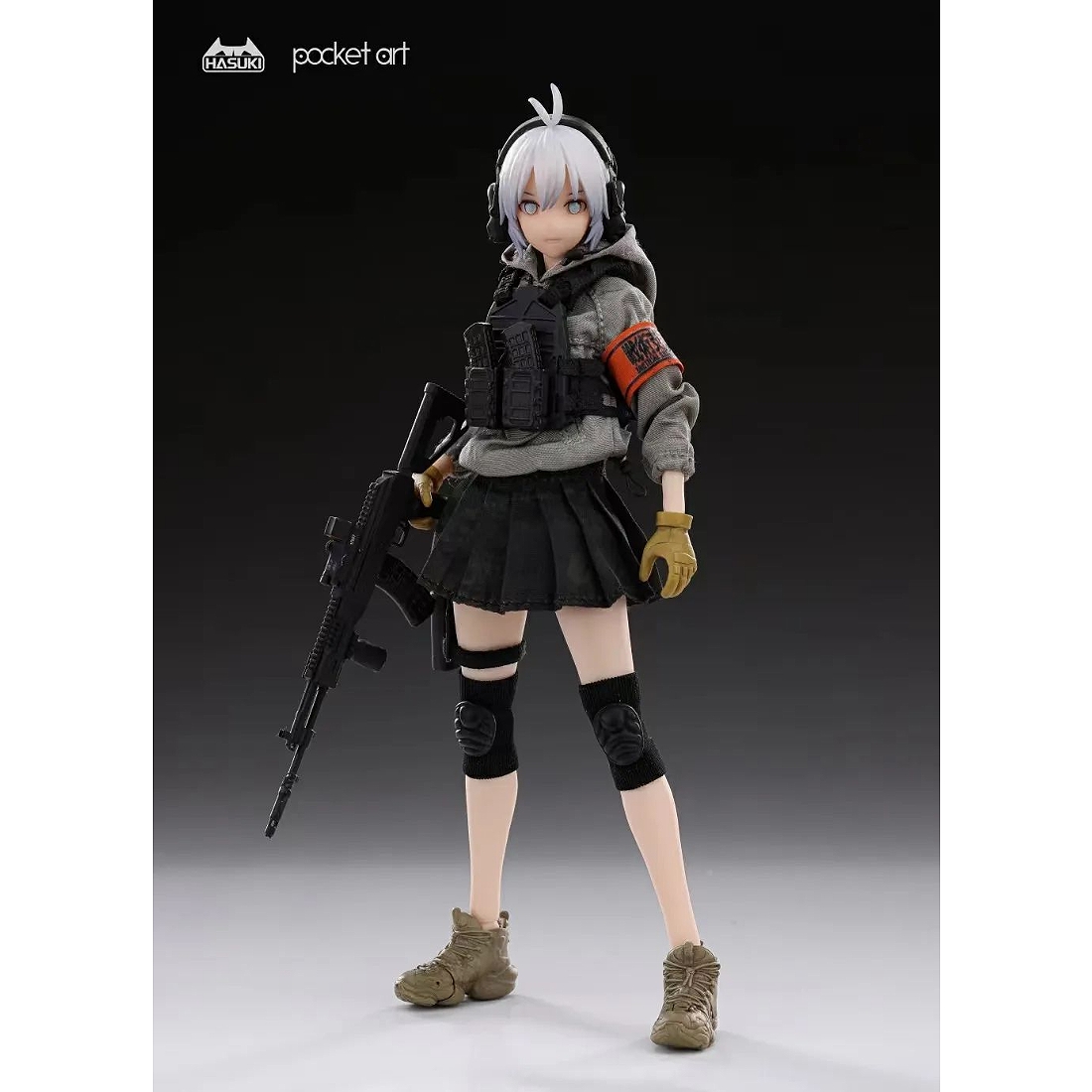 神貓跳動HASUKI 1/12 PA003 突擊手波部薩莎白髮.玩具王國Toyking.鋼彈