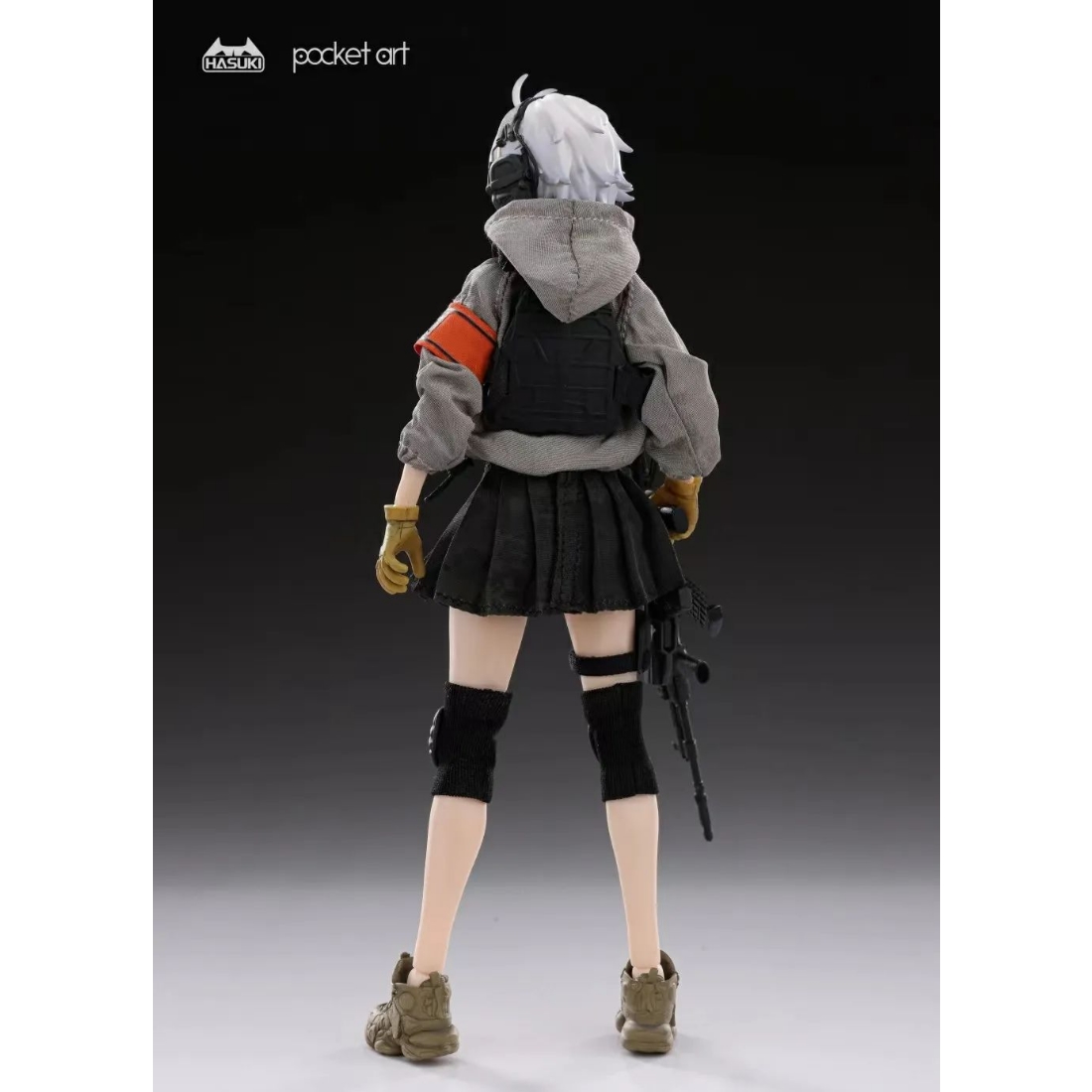 神貓跳動HASUKI 1/12 PA003 突擊手波部薩莎白髮.玩具王國Toyking.鋼彈