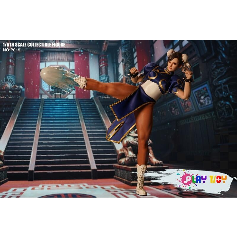 PLAYTOY】P019 1/6 格闘女神 春麗 チュンリー フィギュア PLAY TOYS 1