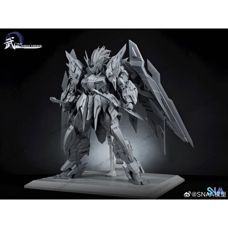 SNAA model　武皇　1/100　素組完成品 Amazon | SNAA 武皇 1/100 可動 機甲 ロボット 組立式