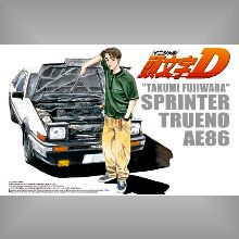 1/24 頭文字D No.06 藤原拓海86TRUENO 第37卷仕樣.頭文字D模型.麗王.鋼