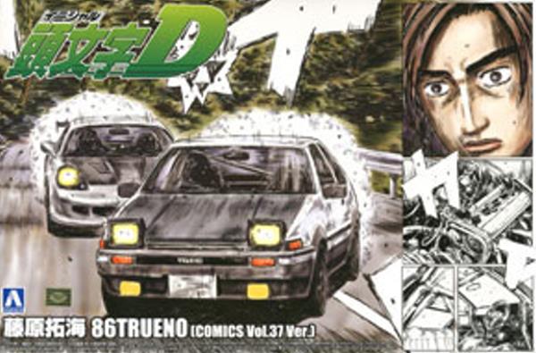 1/24 頭文字D No.06 藤原拓海86TRUENO 第37卷仕樣.頭文字D模型.麗王.鋼