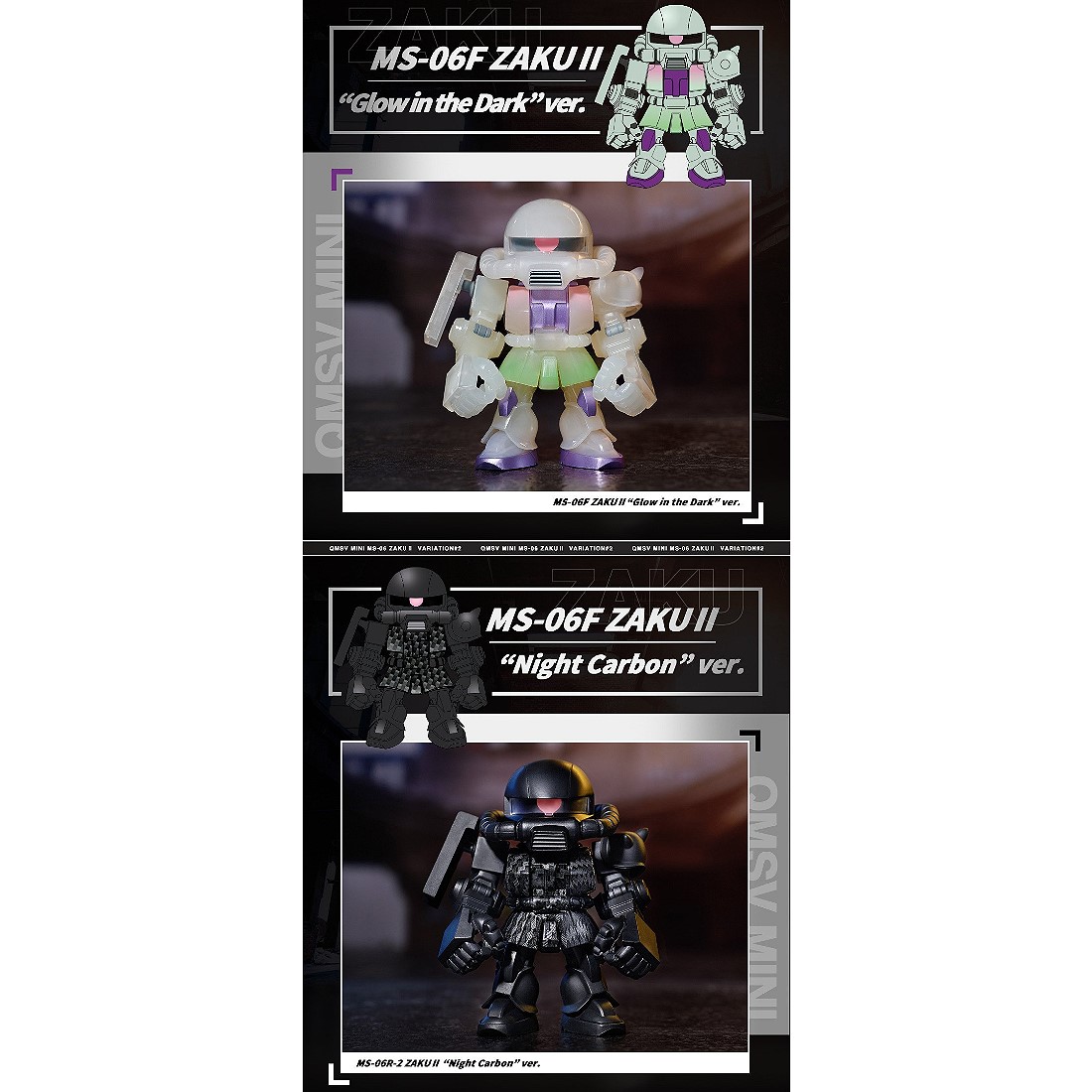 盒玩盲盒QMSV 迷你ZAKU 薩克第二彈一中盒8入.玩具王國Toyking.鋼彈.鋼