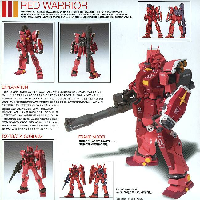 GFF #0040 Kyoshiro Maniax Red Warrior(特價).鋼彈完成品FIX系列.麗王