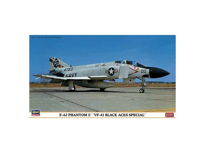 F-4J Phantom II VF-41 Black Aces Special.長谷川飛機模型.麗王.鋼彈 