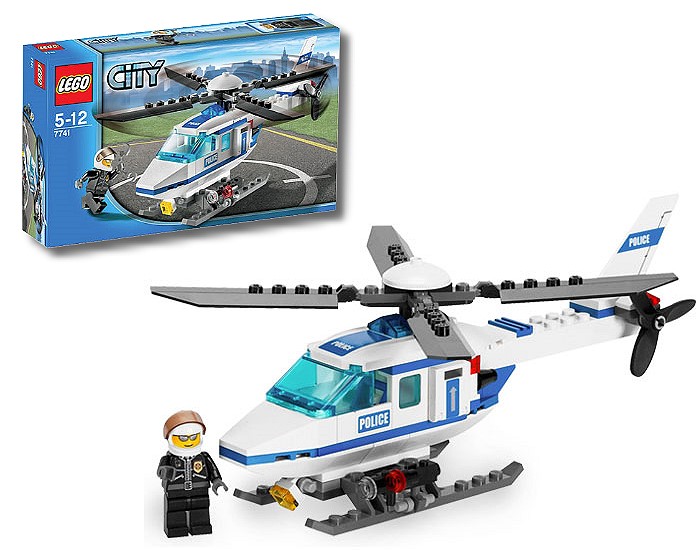 lego乐高积木警用直升机,lego乐高City城市系列