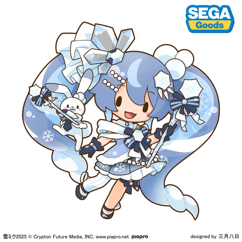SEGA 初音未來雪初音2025 超大尺寸巨型絨毛玩偶50CM.玩具王國